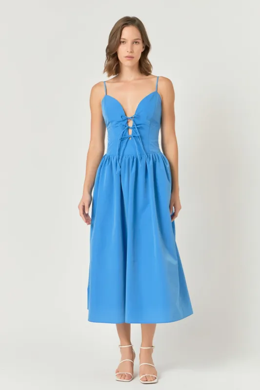 Front Ties Midi Dress made by Endless Rose