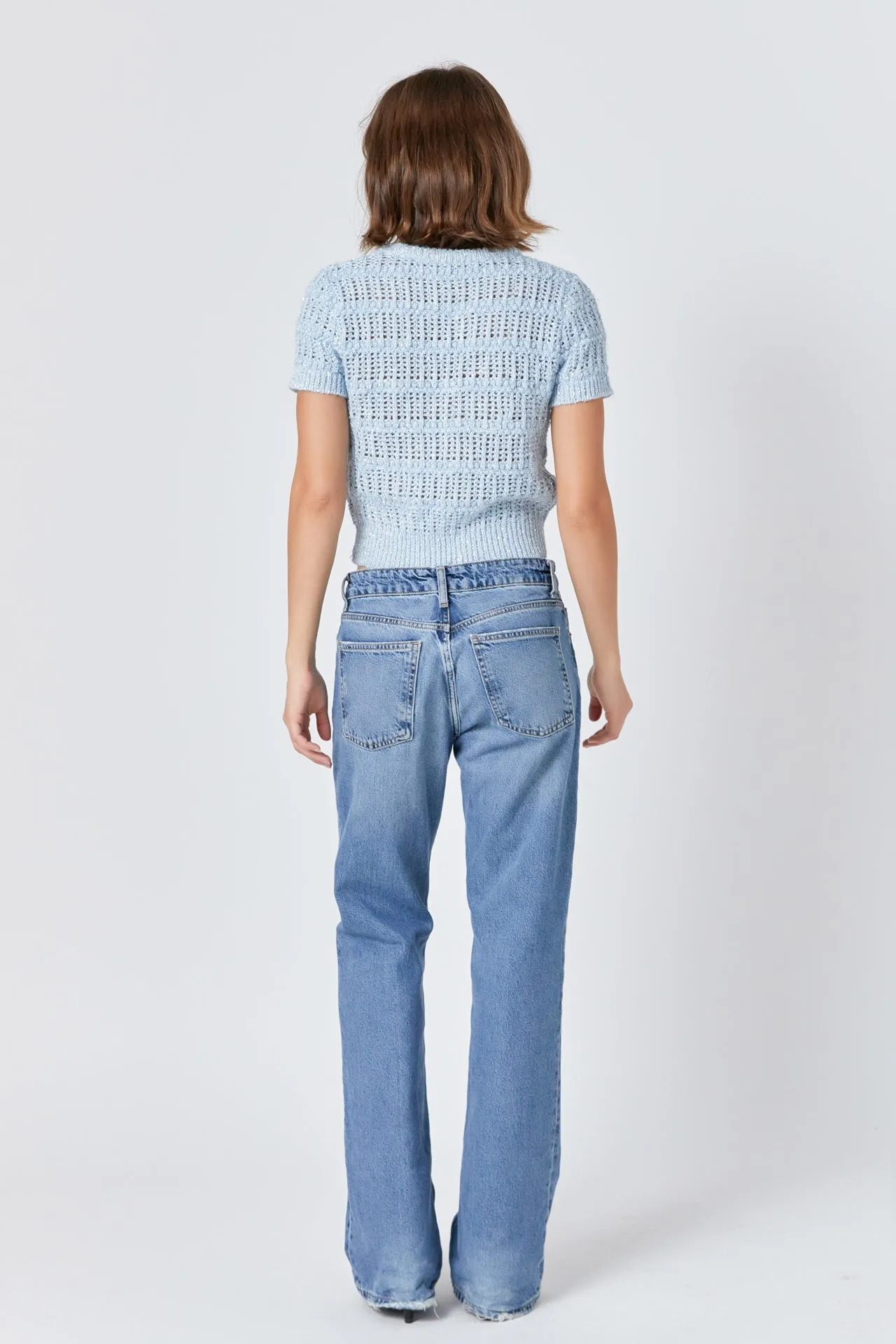 Sequins Short Sleeve Top sold by Endless Rose product image thumbnail 4