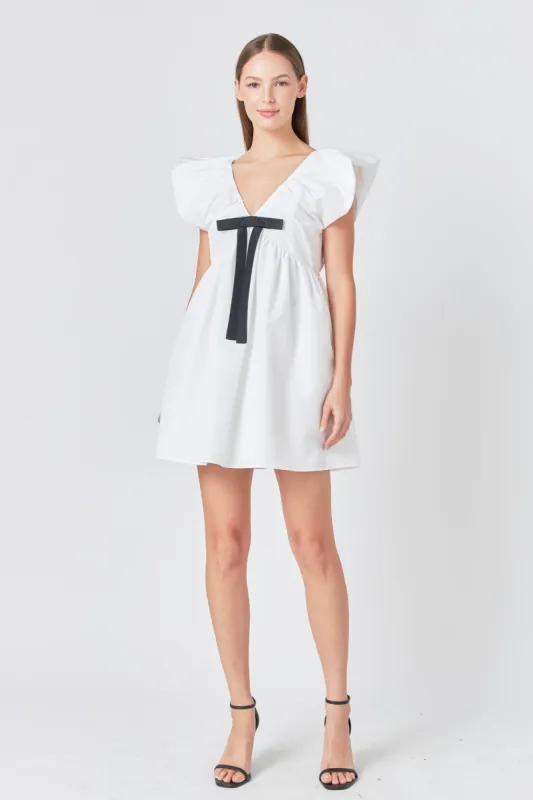 Combo Bow Mini Dress sold by Endless Rose