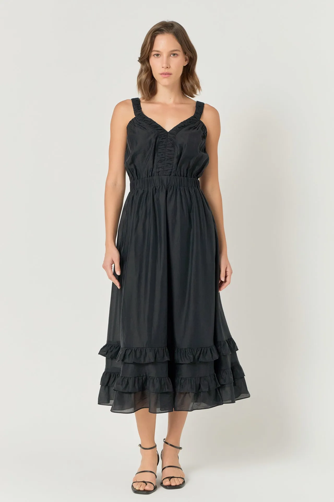 Ruffled Maxi Dress sold by Endless Rose