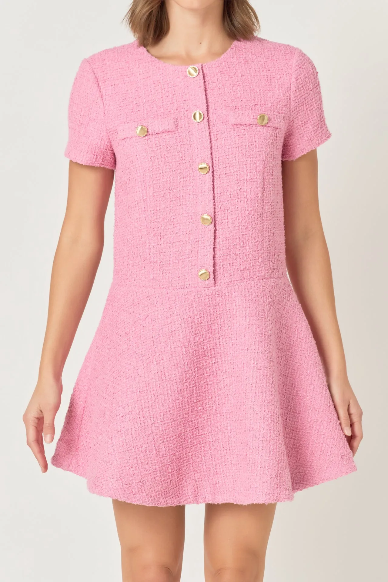 Tweed A Line Mini Dress sold by Endless Rose product image thumbnail 2