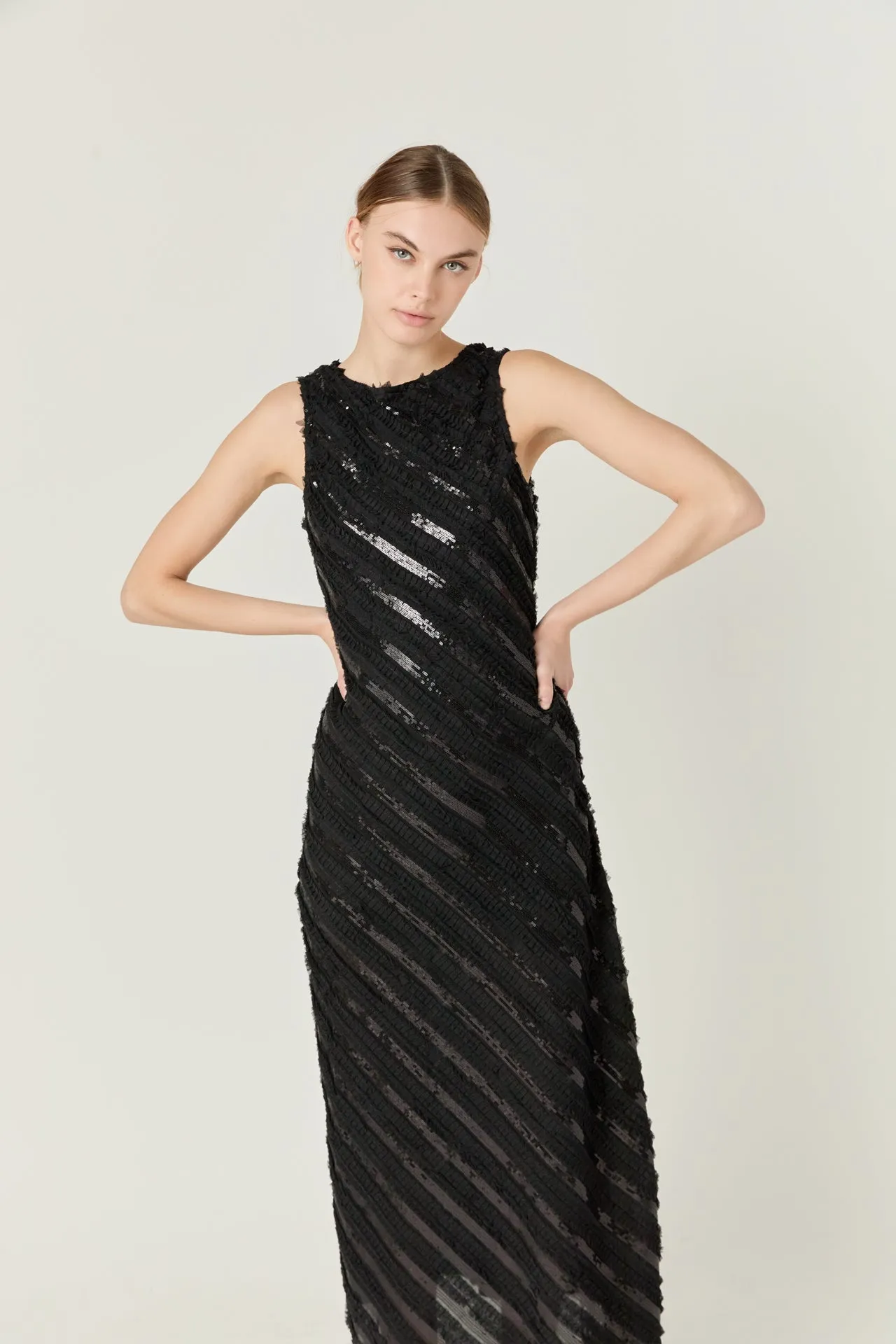 Textured Sleeveless Maxi Dress sold by Endless Rose product image thumbnail 5