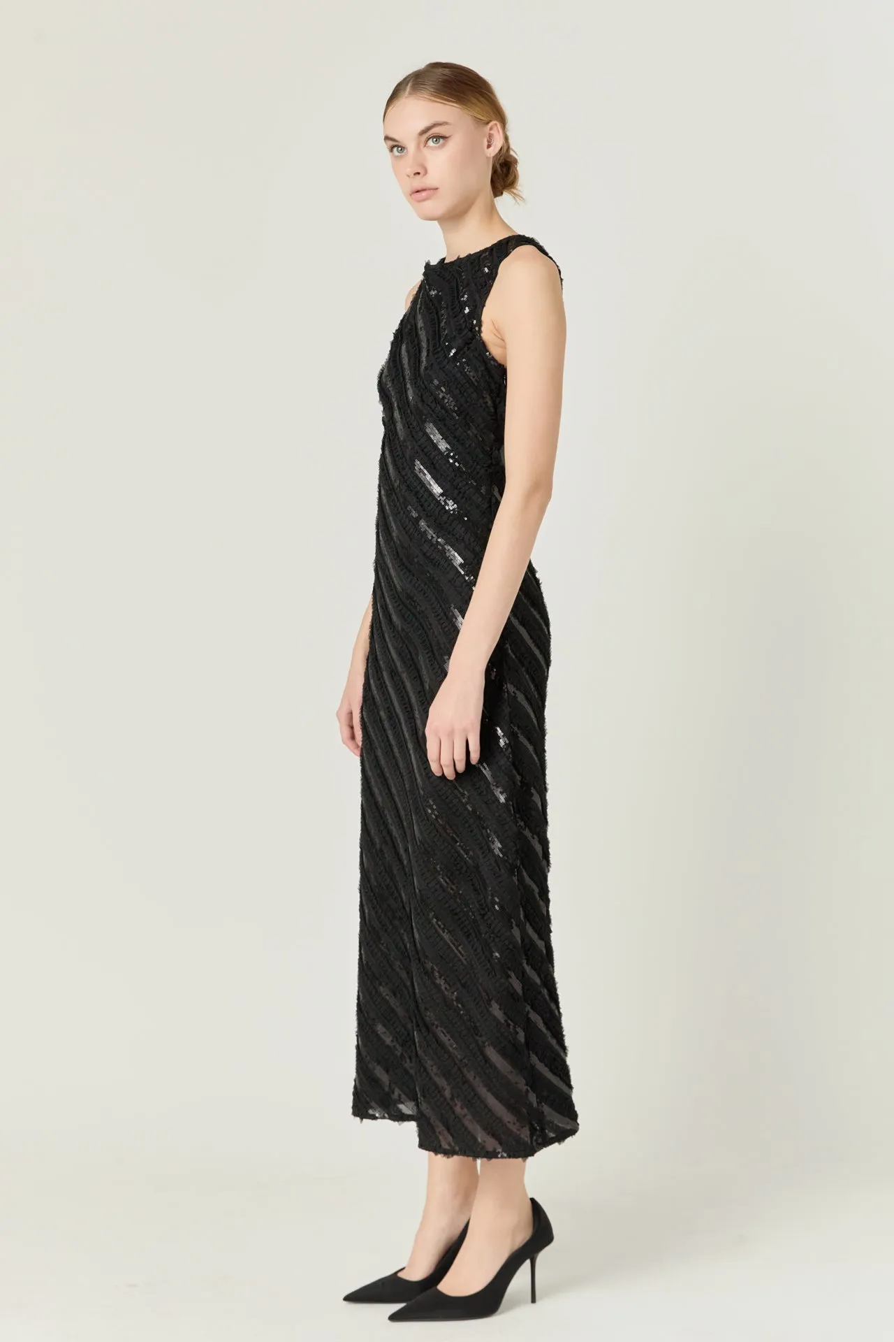 Textured Sleeveless Maxi Dress sold by Endless Rose product image thumbnail 3