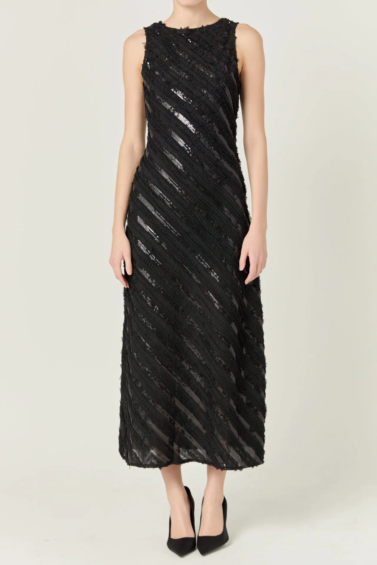Textured Sleeveless Maxi Dress sold by Endless Rose product image thumbnail 2