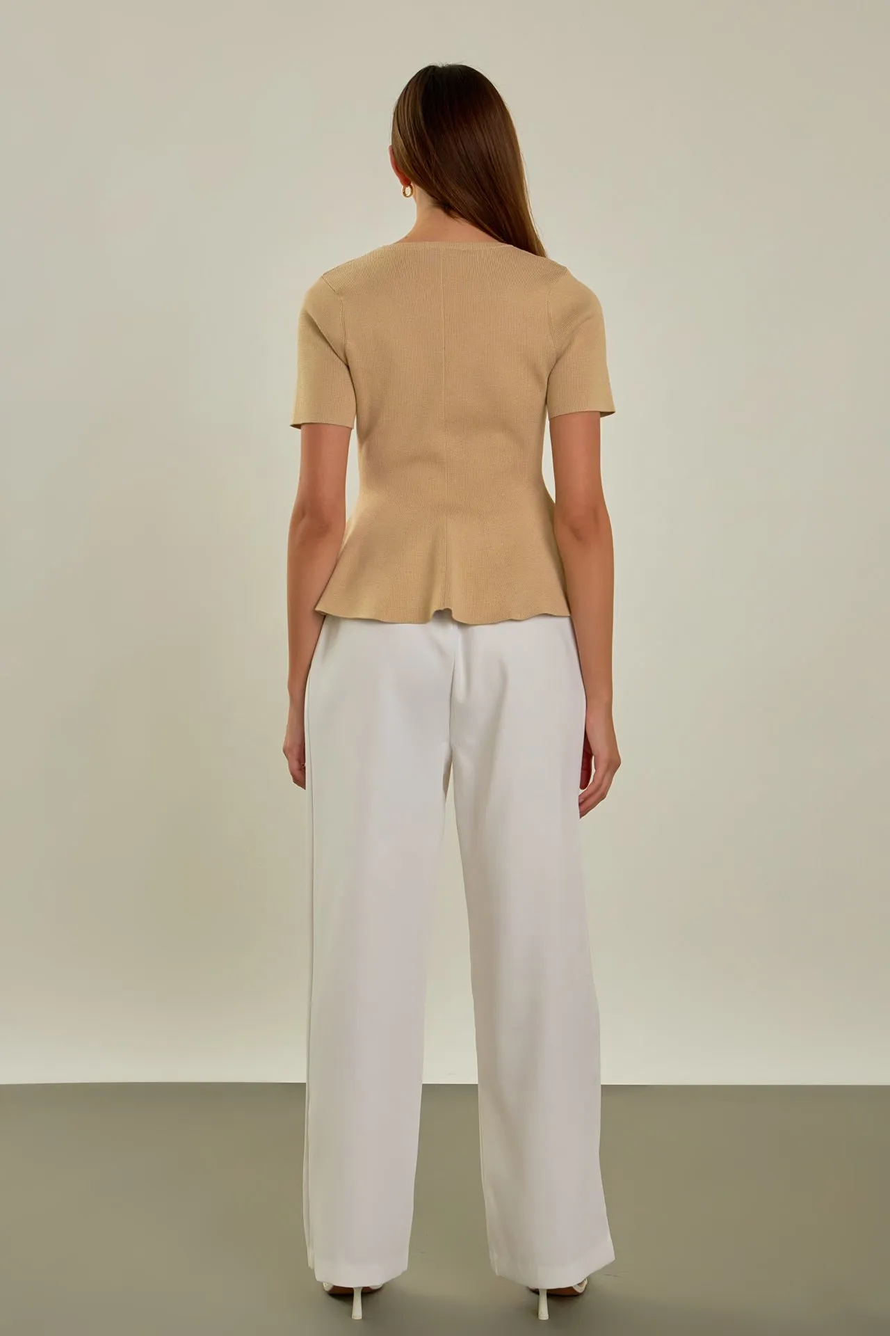 Flare Detail Knit Top sold by Endless Rose product image thumbnail 4