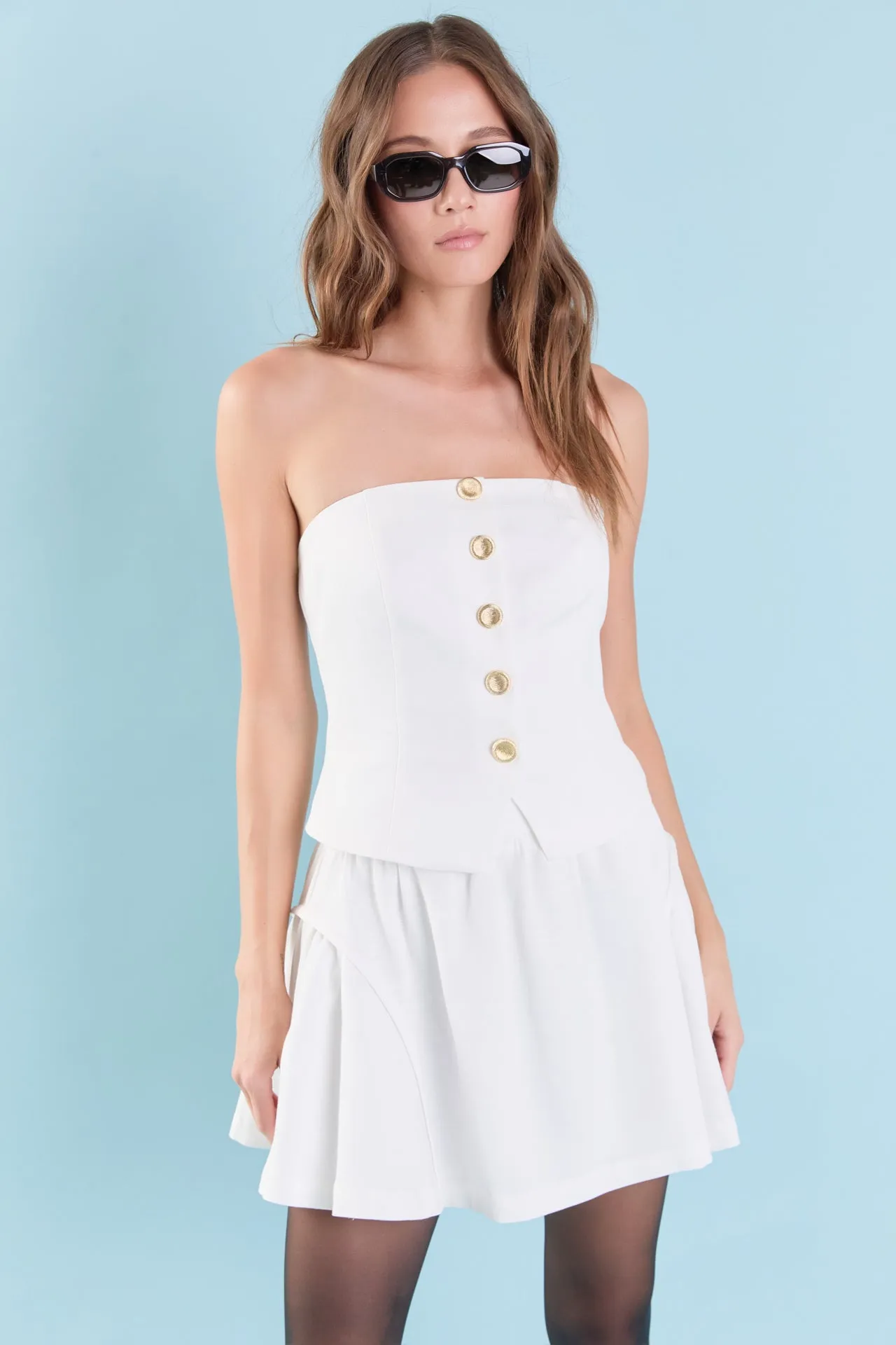 Linen High Waisted Flounce Skirt sold by Endless Rose product image thumbnail 5