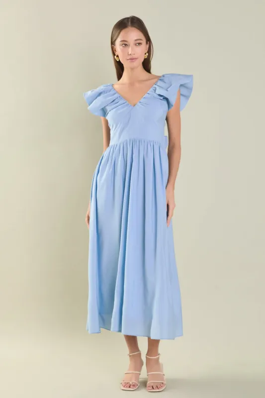 Back Bow Tied Maxi Dress sold by Endless Rose