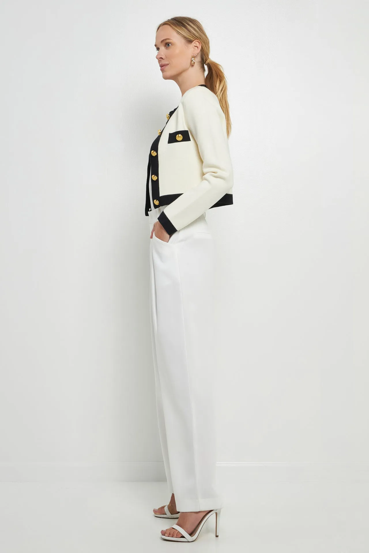 Cropped Button-Up Cardigan sold by Endless Rose product image thumbnail 3