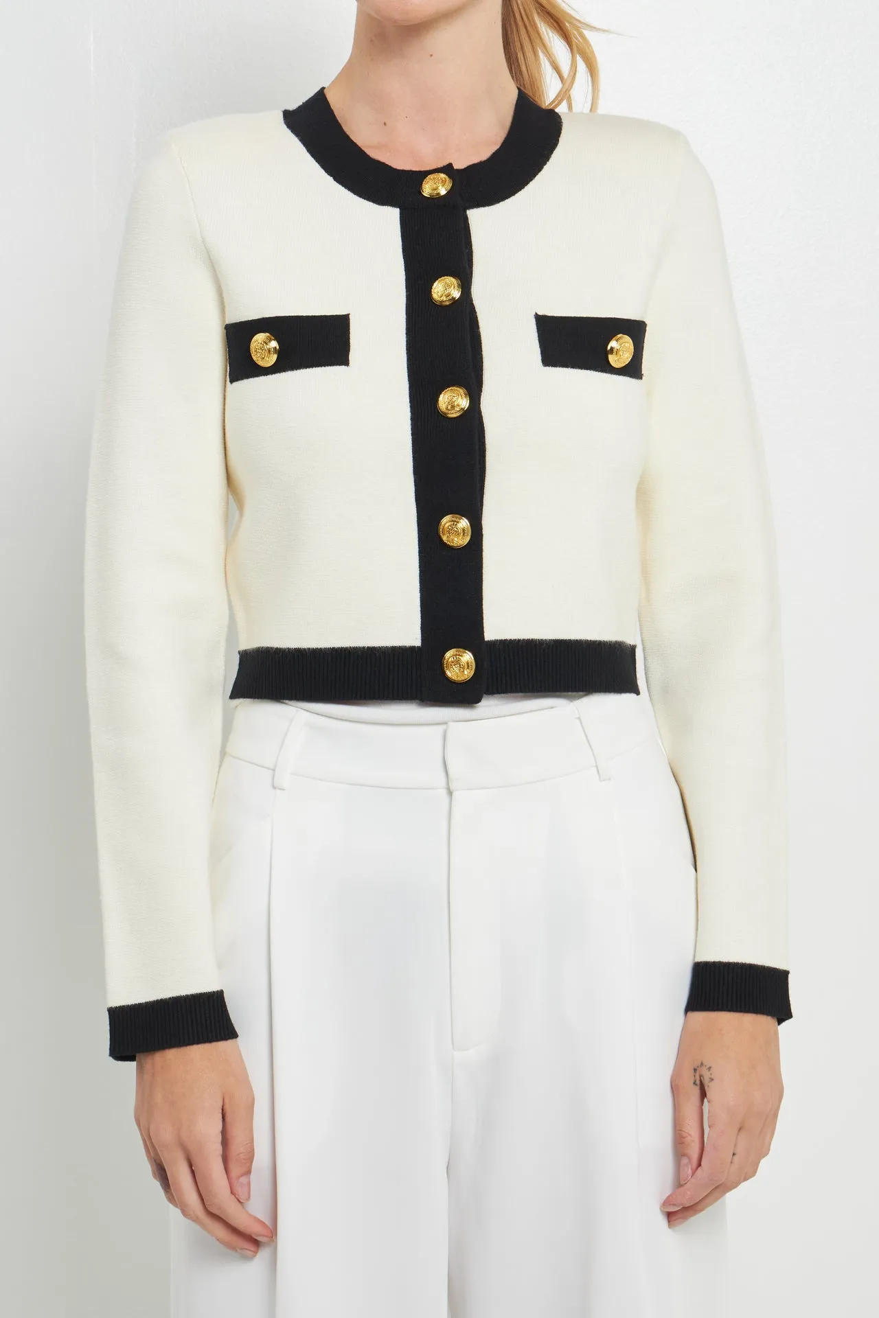 Cropped Button-Up Cardigan sold by Endless Rose product image thumbnail 2