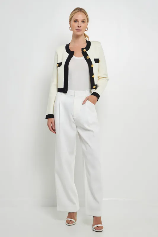 Cropped Button-Up Cardigan sold by Endless Rose