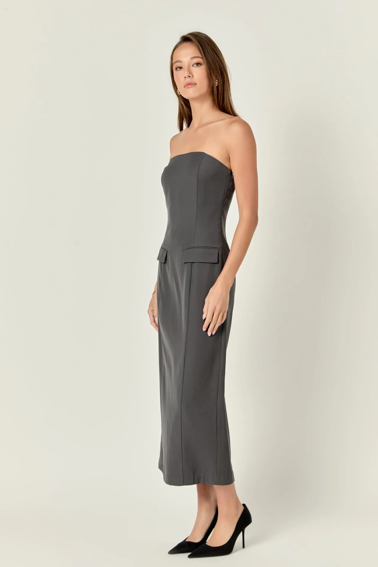 Strapless Column Maxi Dress sold by Endless Rose product image thumbnail 3