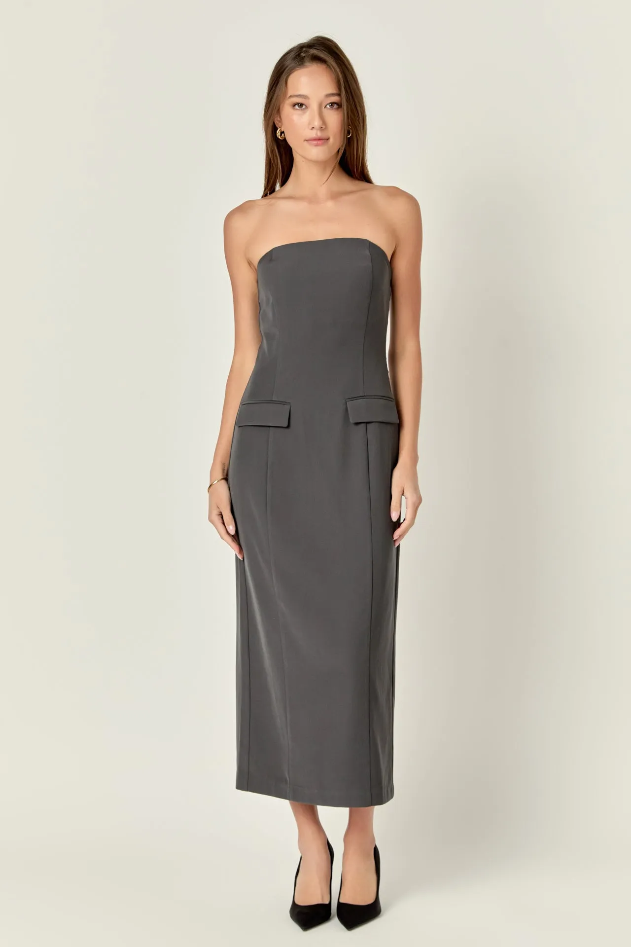 Strapless Column Maxi Dress sold by Endless Rose