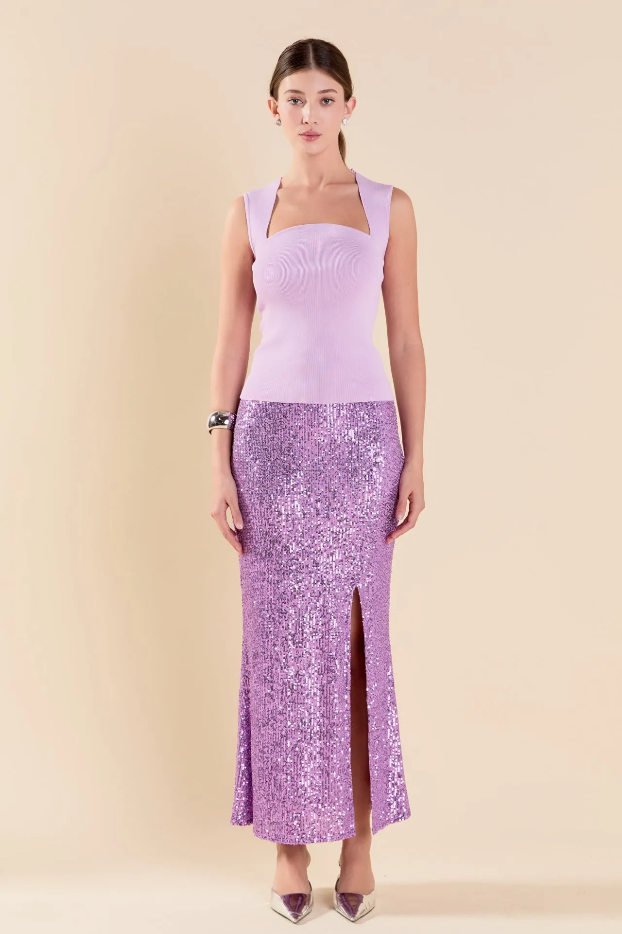 Ribbed Knit Sleeveless Top sold by Endless Rose