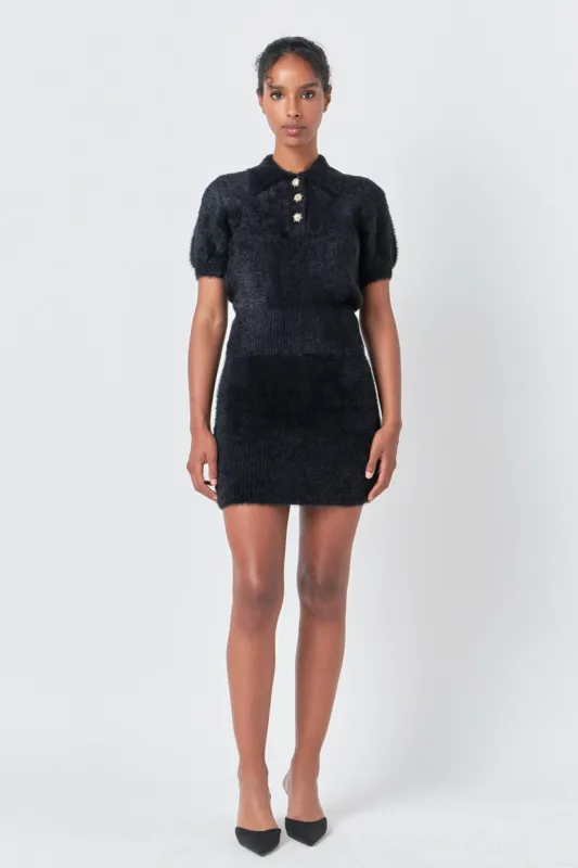 Fuzzy Mini Skirt sold by Endless Rose