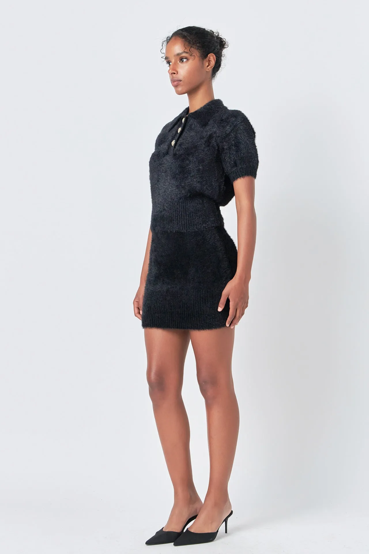 Fuzzy Mini Skirt sold by Endless Rose product image thumbnail 3