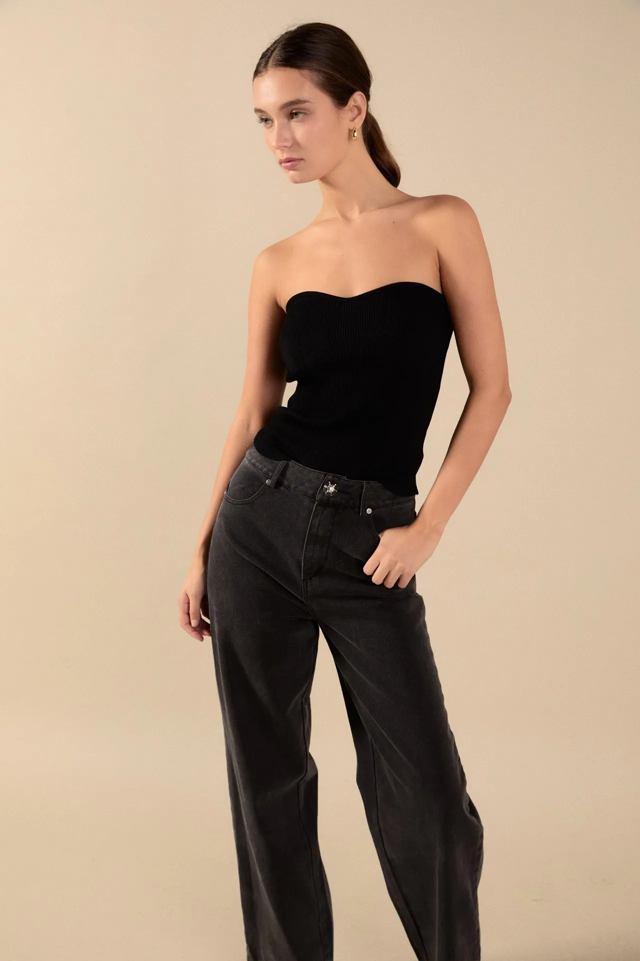 Wide Leg High Waisted Jeans sold by Endless Rose product image thumbnail 5