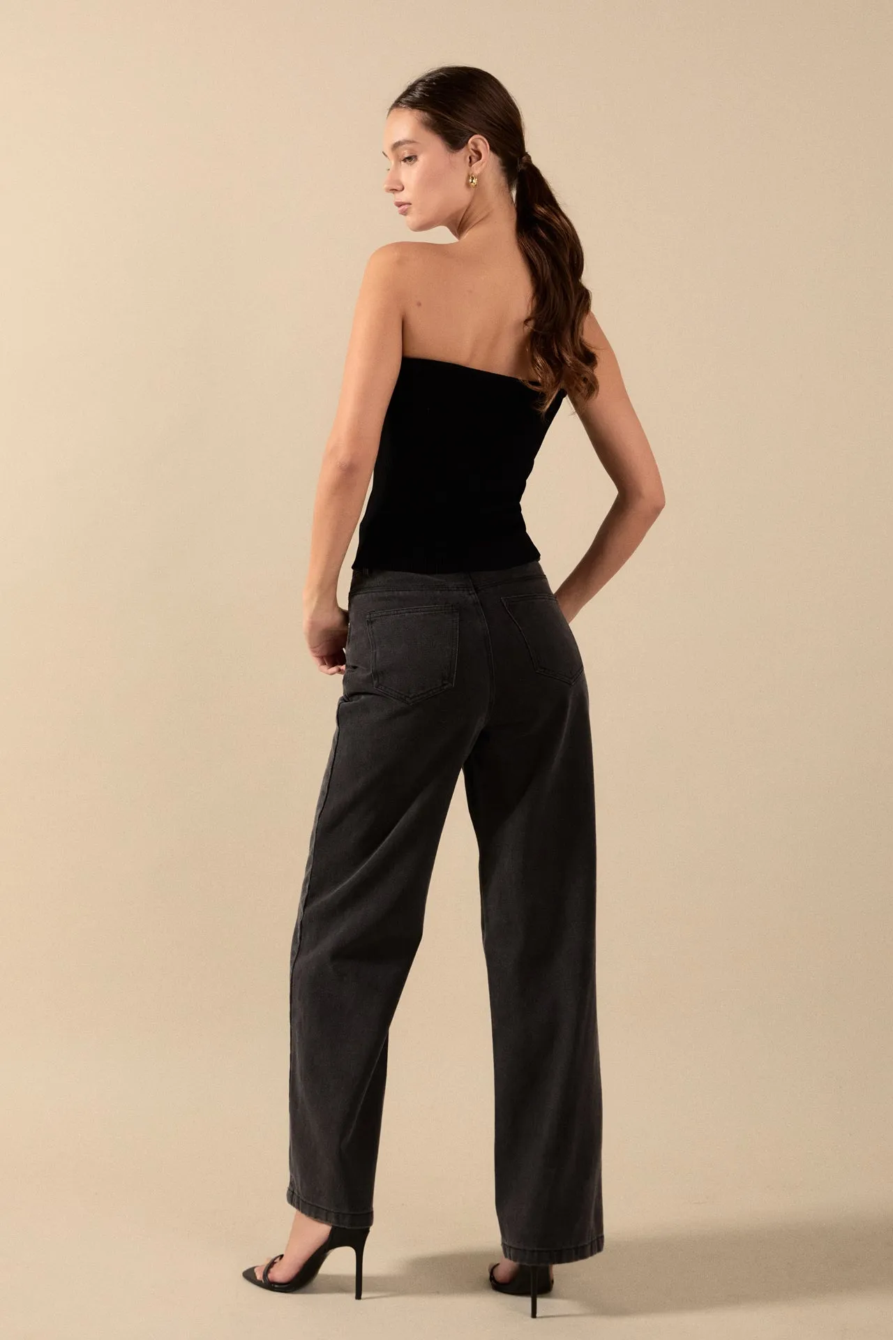 Wide Leg High Waisted Jeans sold by Endless Rose product image thumbnail 4