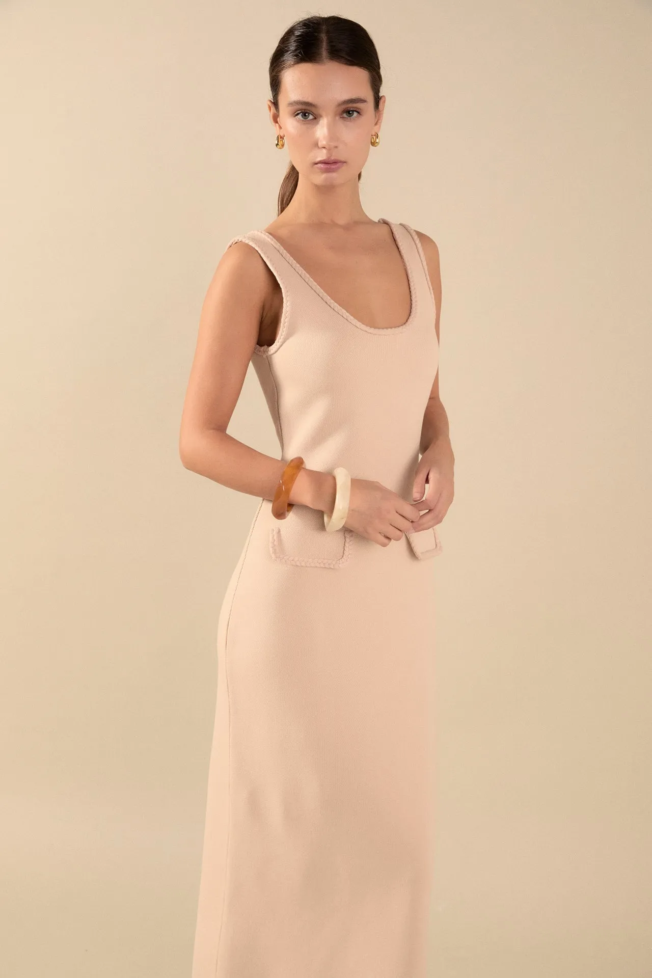 Braided Knit Maxi Dress sold by Endless Rose product image thumbnail 5