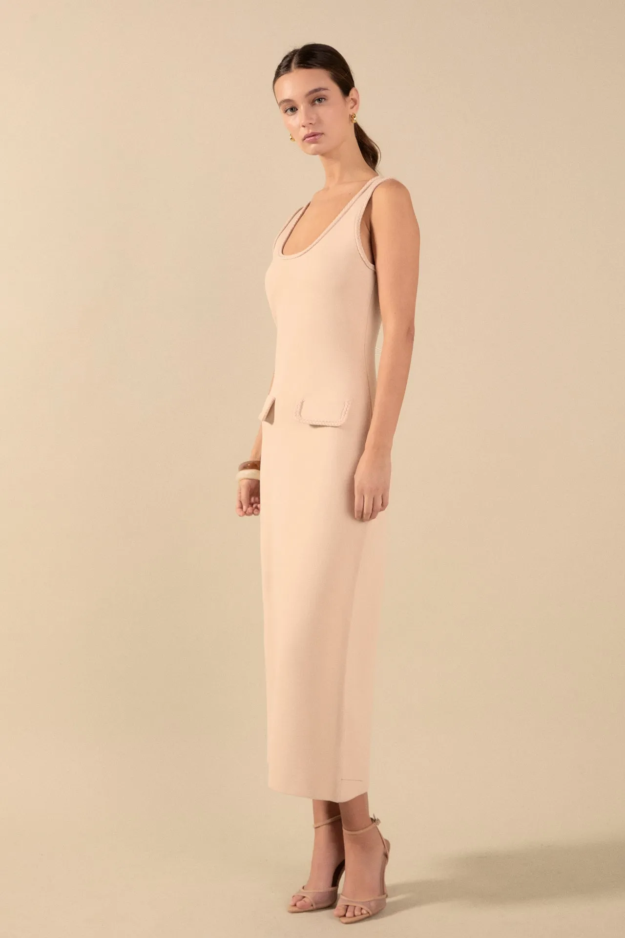 Braided Knit Maxi Dress sold by Endless Rose product image thumbnail 3