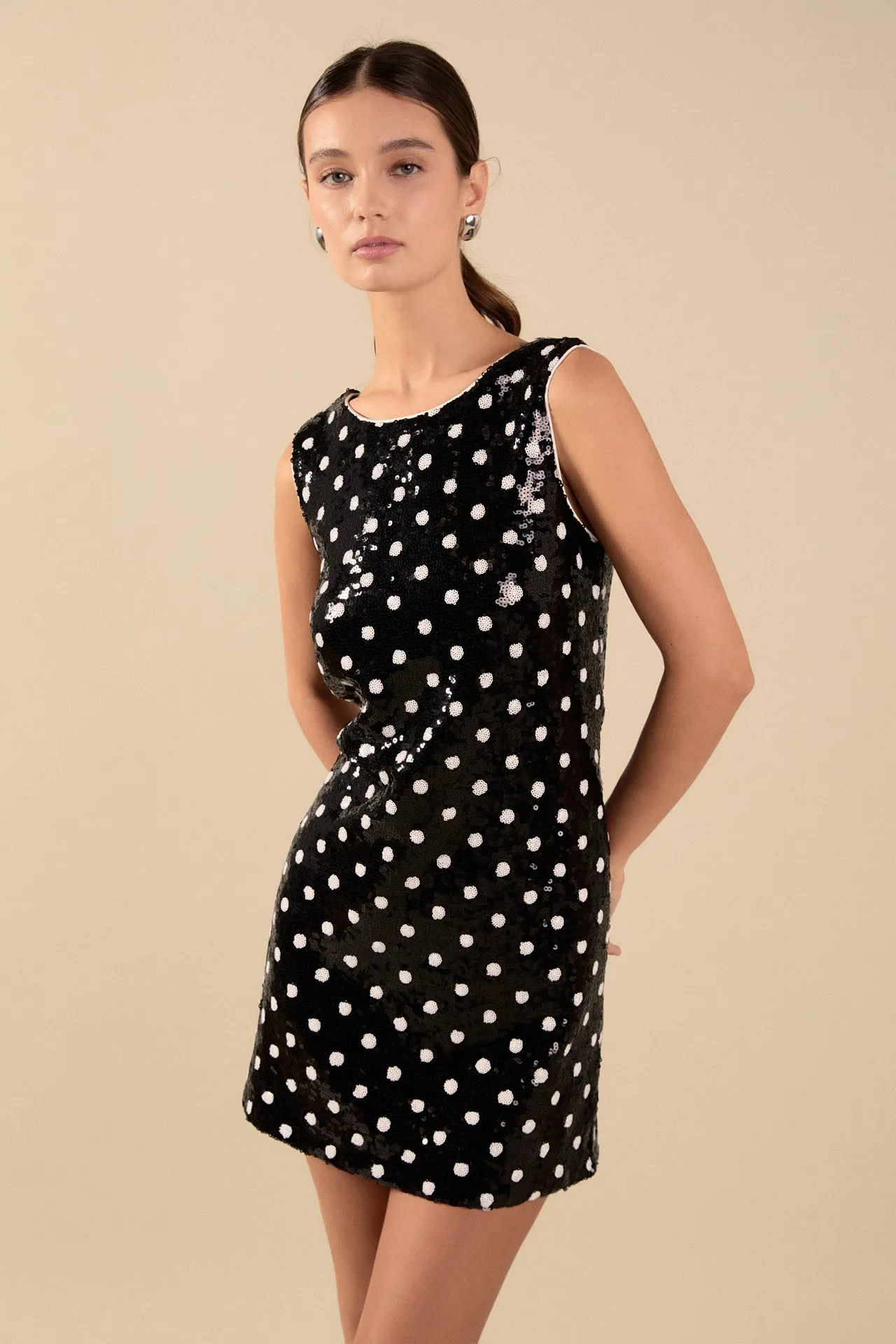 Dot Sequin Mini Dress sold by Endless Rose product image thumbnail 5