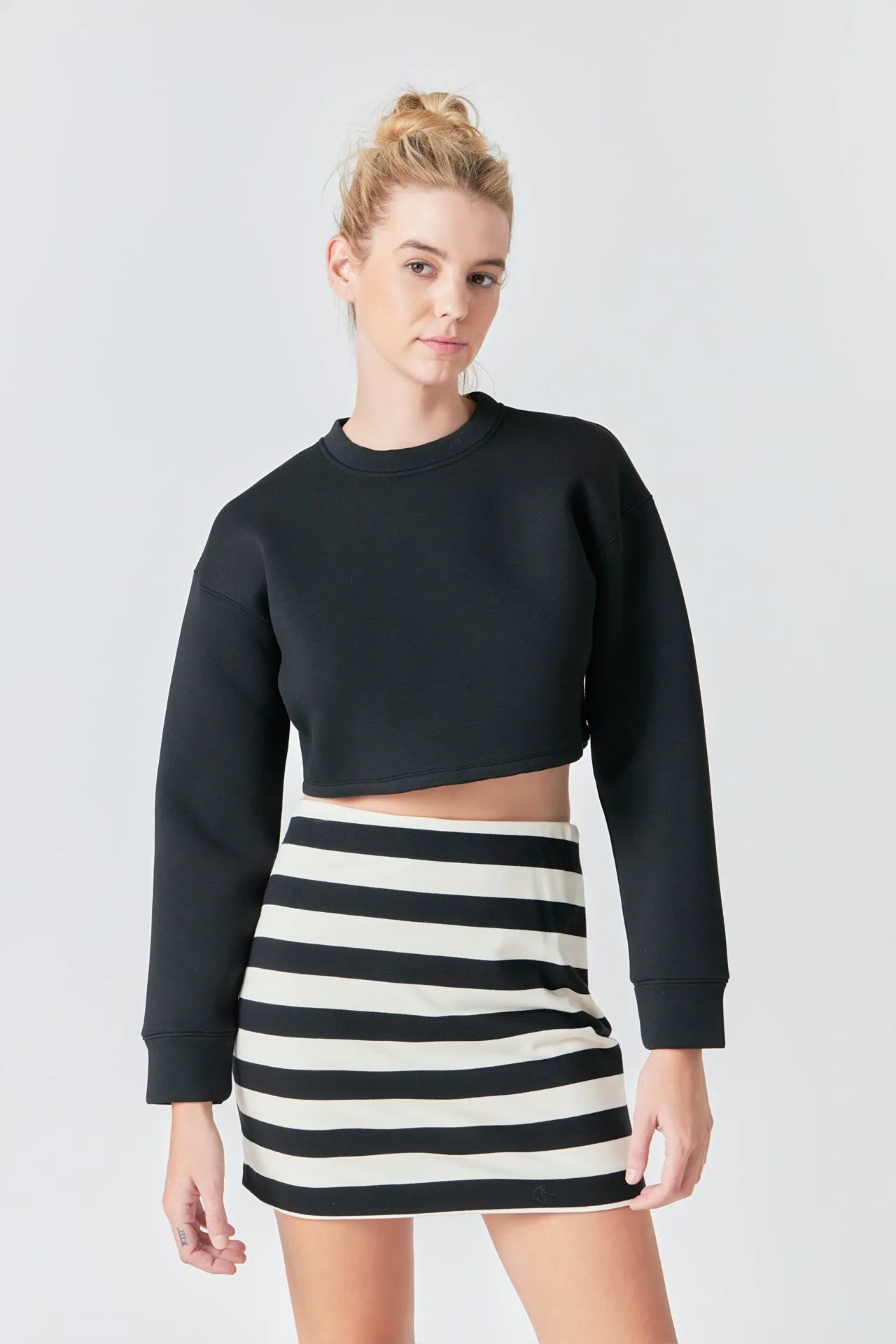 Stripe Terry Skirt sold by Endless Rose product image thumbnail 3