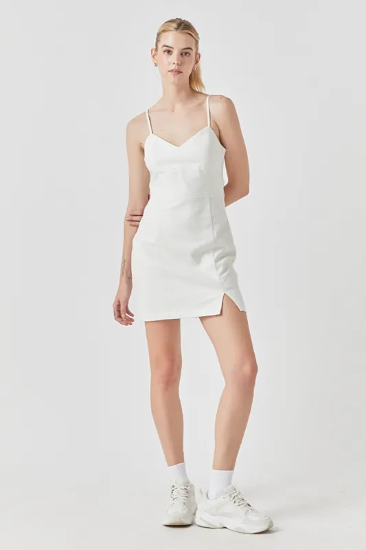 Double Elastic Strap Mini Dress sold by Endless Rose