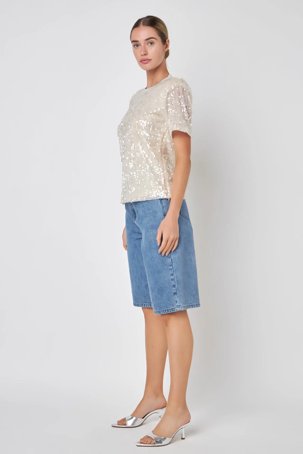 Sequin Open Back Top sold by Endless Rose product image thumbnail 4