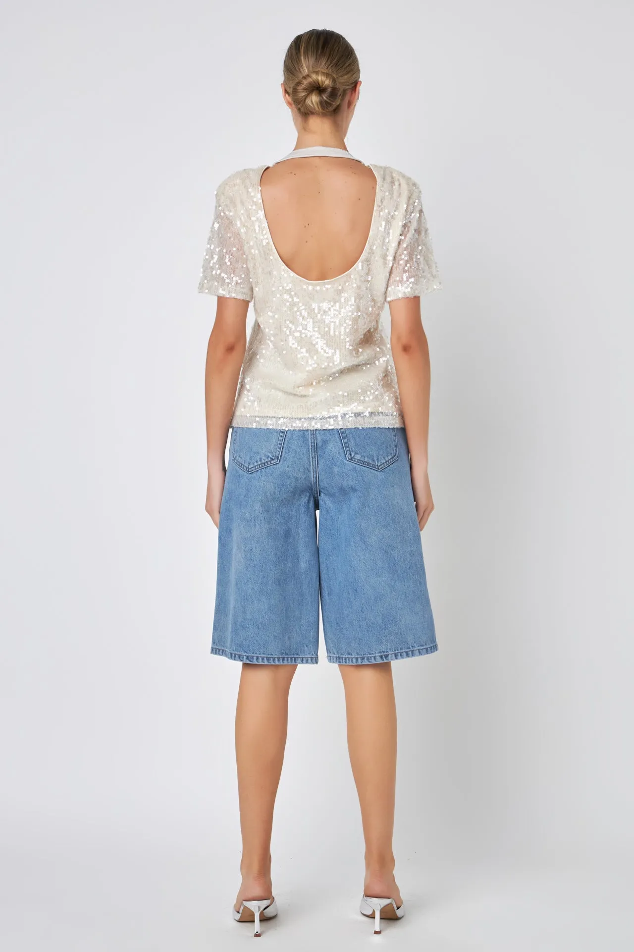 Sequin Open Back Top sold by Endless Rose product image thumbnail 5