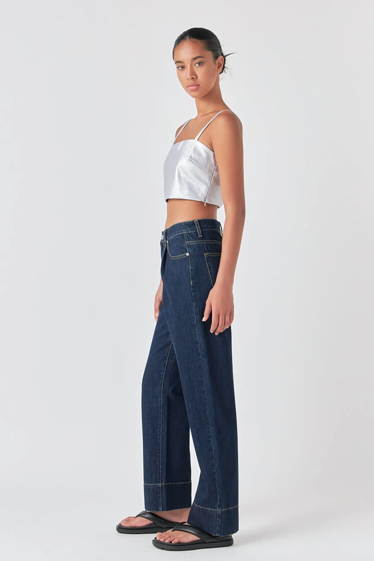 Faux Leather Crop Top sold by Endless Rose product image thumbnail 4