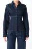 Denim Flared Shirt sold by Endless Rose