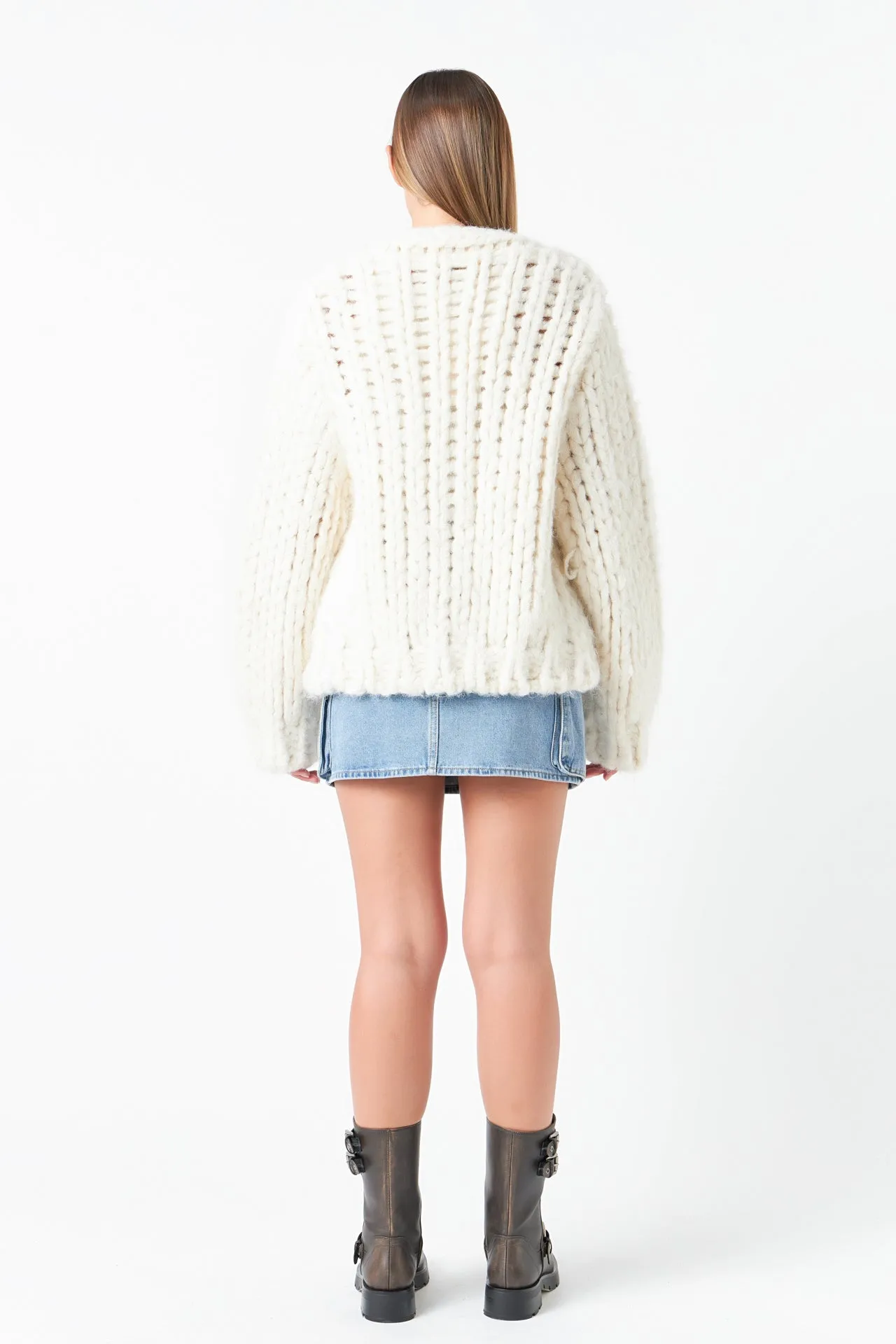 Thick Knit Sweater Cardigan sold by Endless Rose product image thumbnail 5
