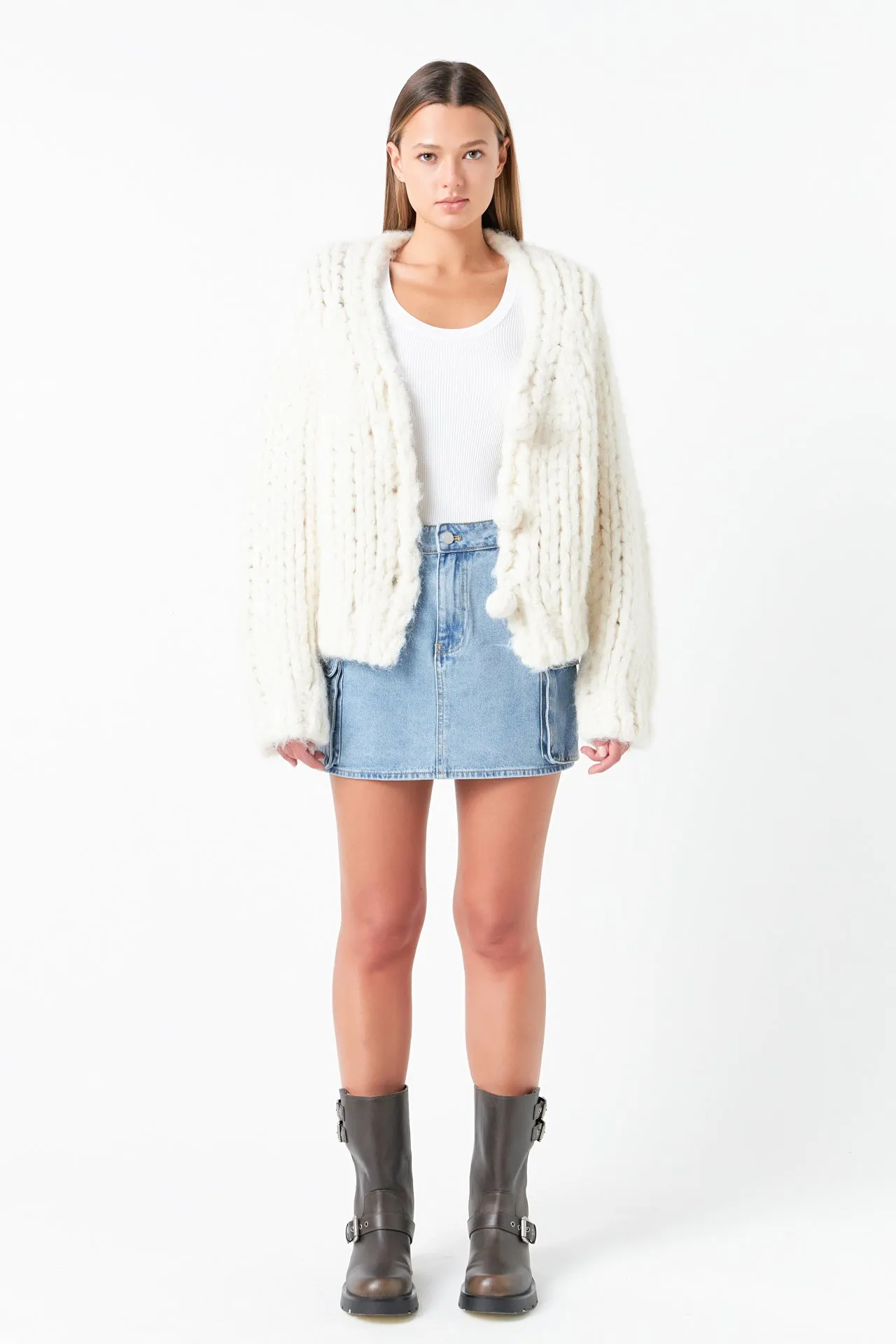Thick Knit Sweater Cardigan sold by Endless Rose product image thumbnail 2