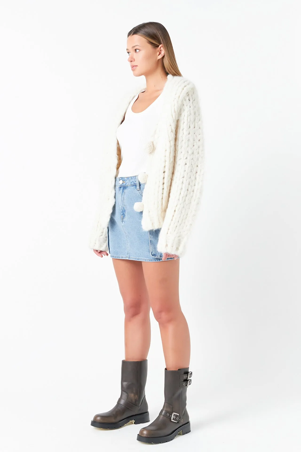 Thick Knit Sweater Cardigan sold by Endless Rose product image thumbnail 4