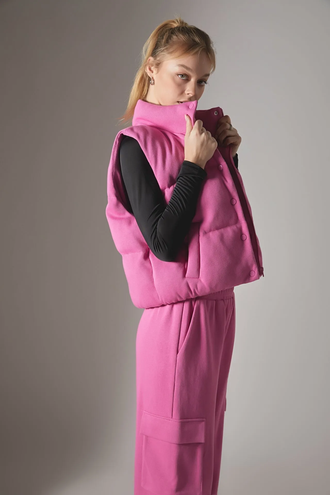 Knit Puffer Vest sold by Endless Rose product image thumbnail 5