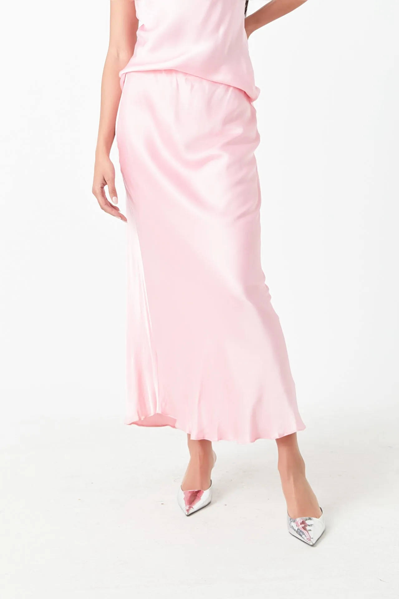 Satin Maxi Skirt sold by Endless Rose product image thumbnail 4