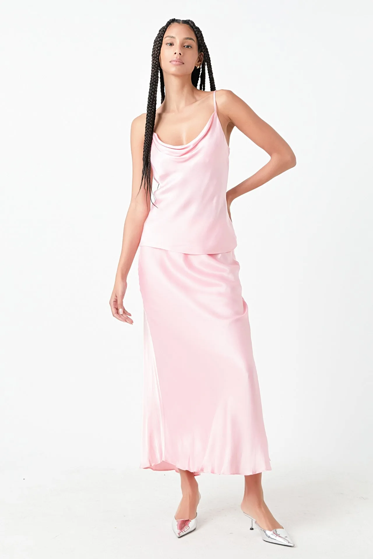 Satin Maxi Skirt sold by Endless Rose