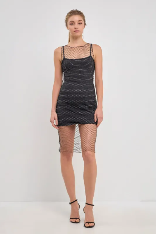 Embellishment Sleeveless Mini Dress sold by Endless Rose