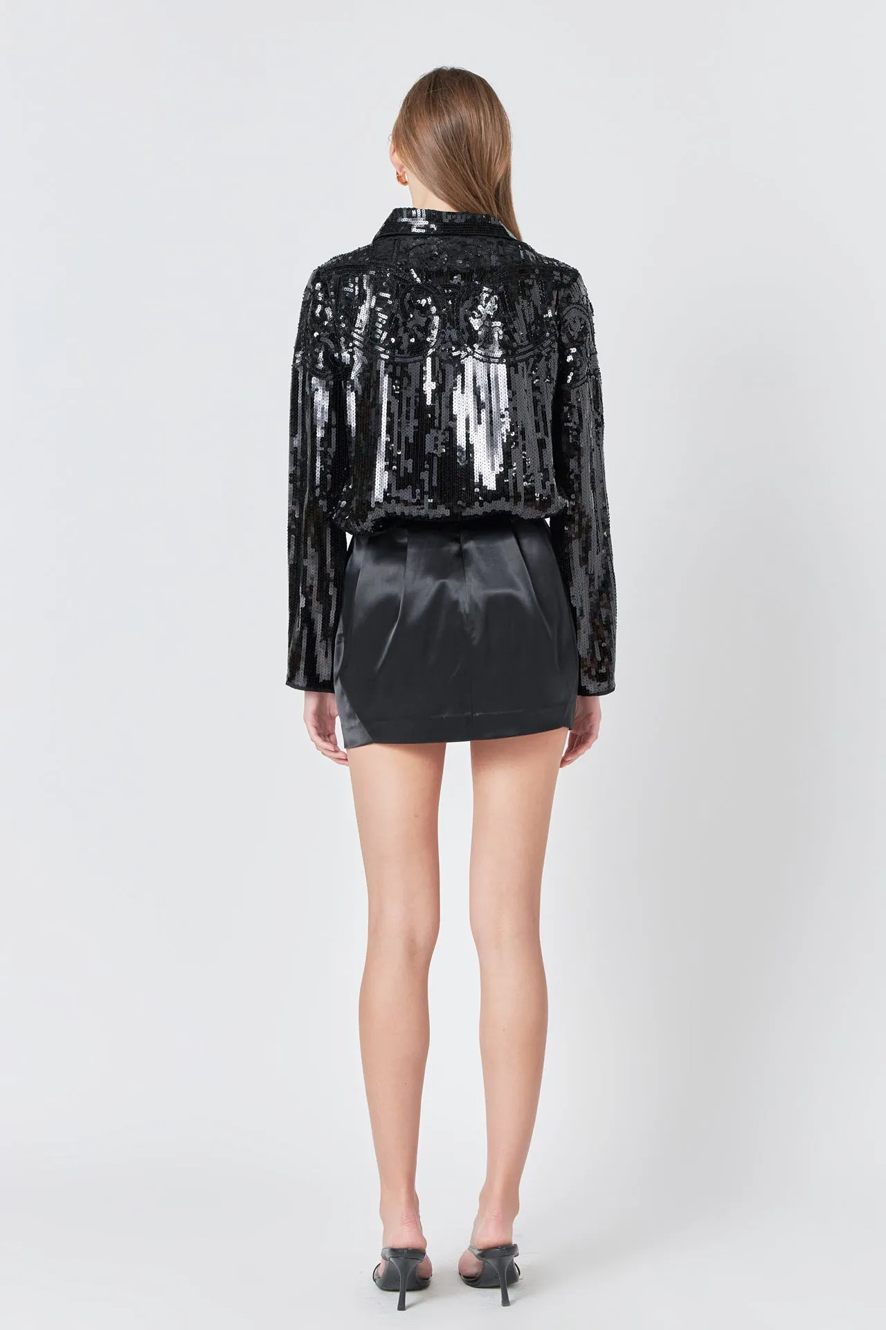 Satin Mini Skirt sold by Endless Rose product image thumbnail 4