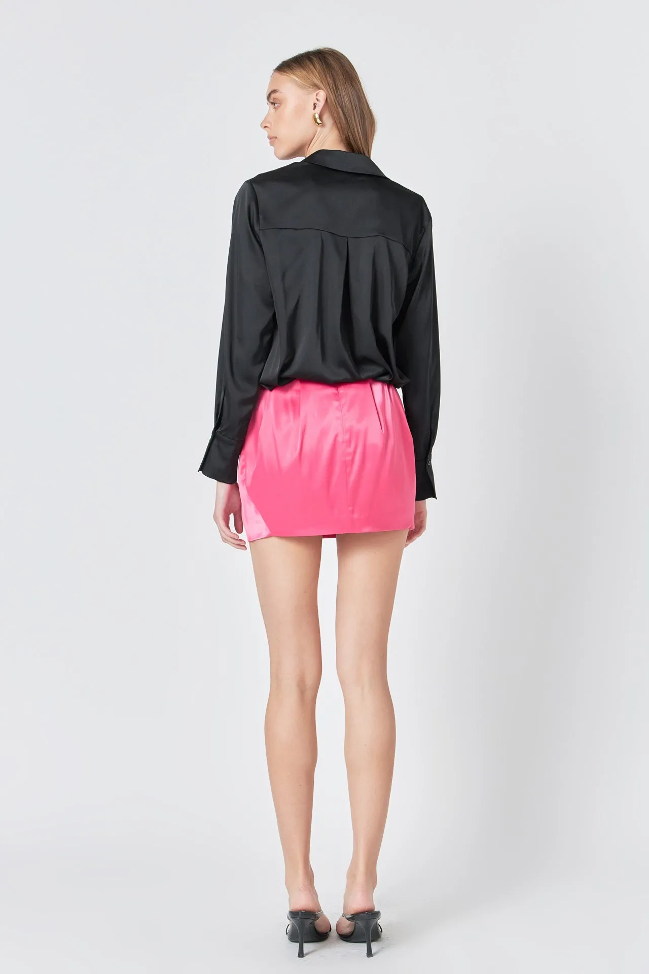 Satin Mini Skirt sold by Endless Rose product image thumbnail 4