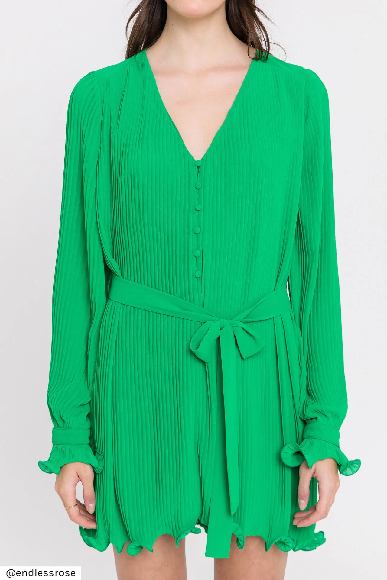 Chiffon Pleated Mini Dress sold by Endless Rose product image thumbnail 2