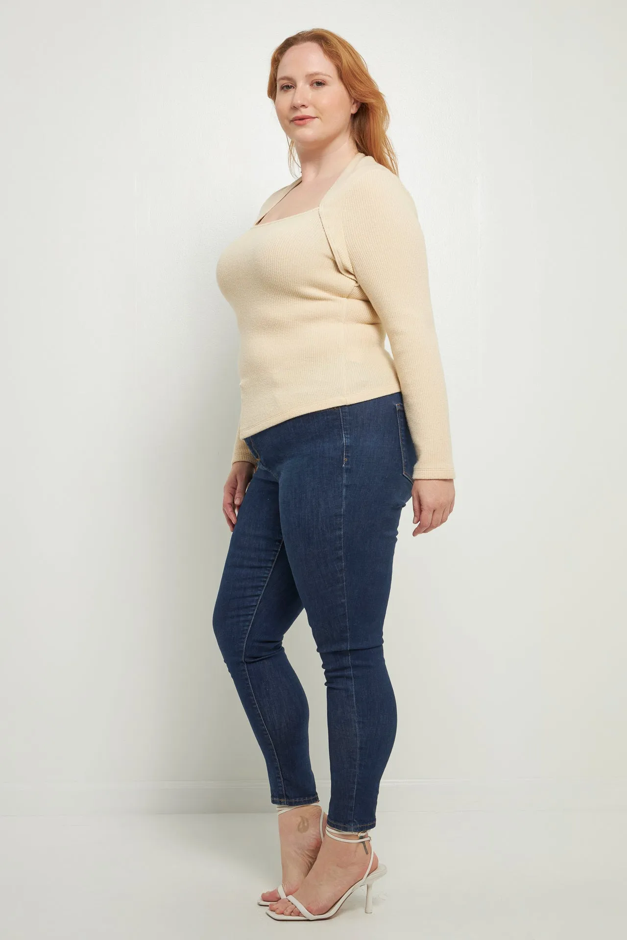 Ribbed Fitted Knit Top sold by Endless Rose product image thumbnail 3