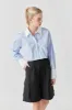 Cotton Cropped Contrast Shirt sold by Endless Rose