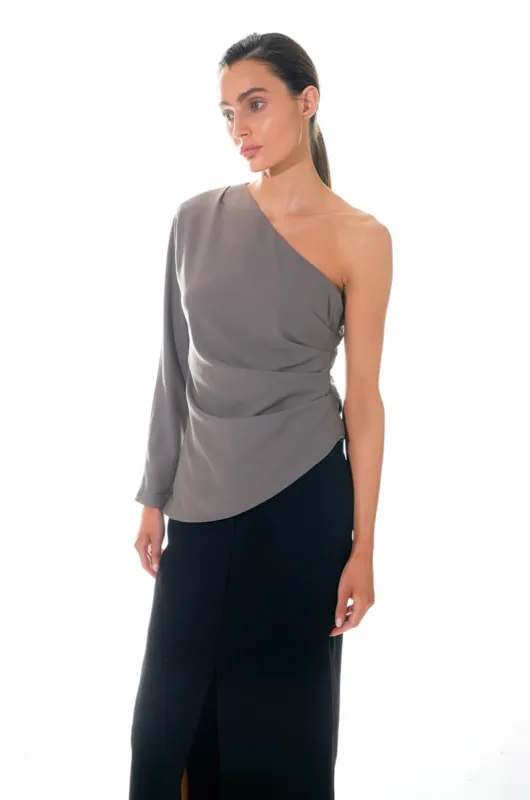 Asymmetric Ruched Top sold by Endless Rose