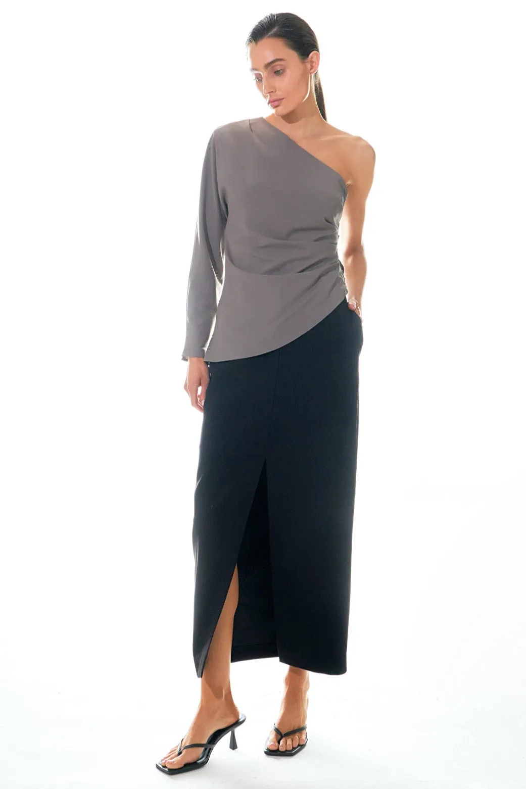 Asymmetric Ruched Top sold by Endless Rose product image thumbnail 2