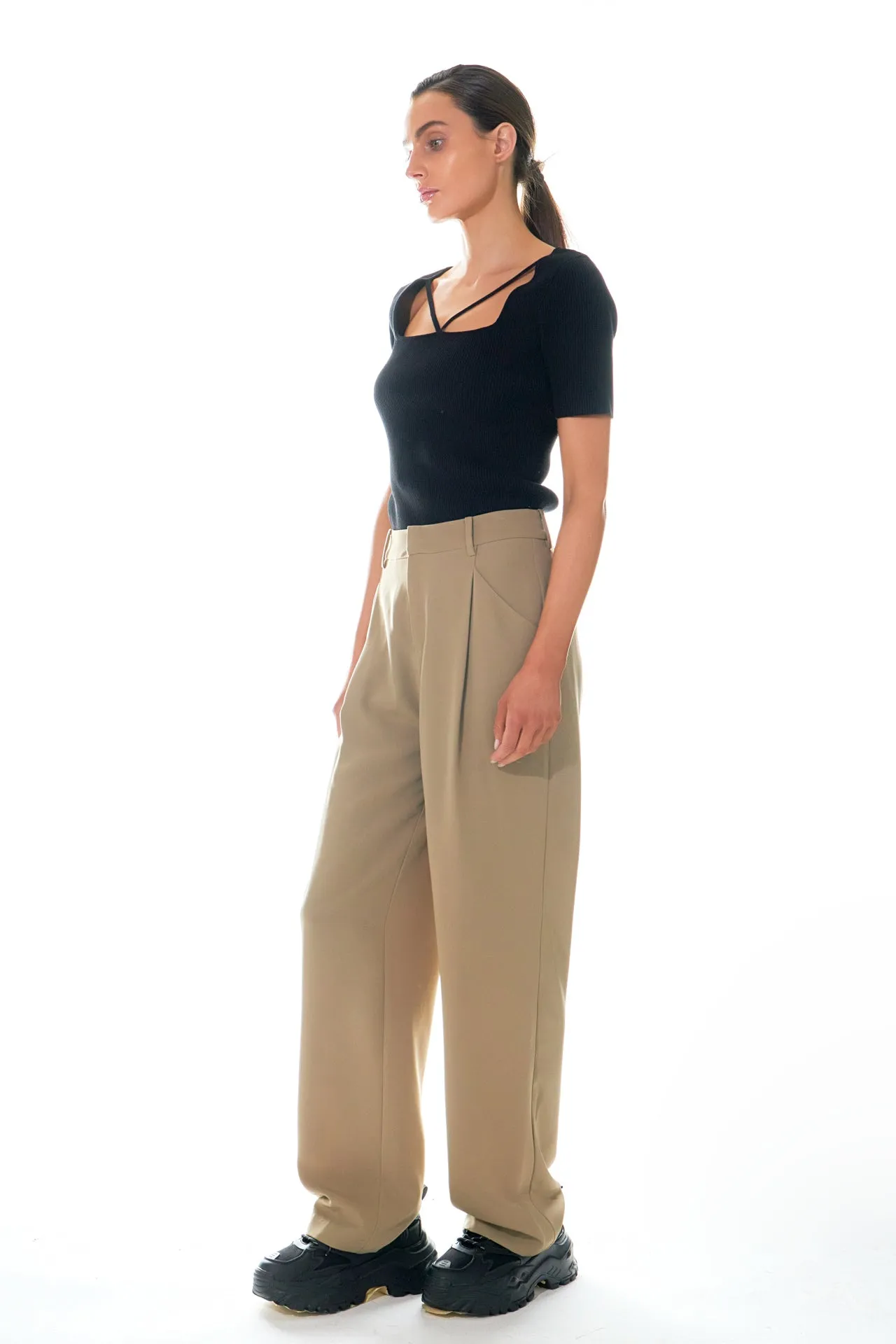 Cut-out Detail Short Sleeve Knit Top sold by Endless Rose product image thumbnail 4