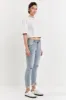 Mid Rise Distressed Ankle Skinny Jeans sold by Endless Rose
