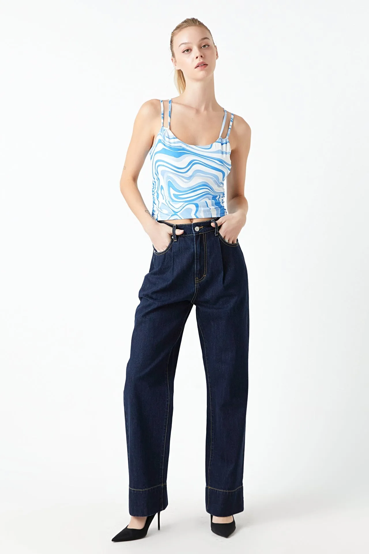 Marble Print Knit Top sold by Endless Rose product image thumbnail 2