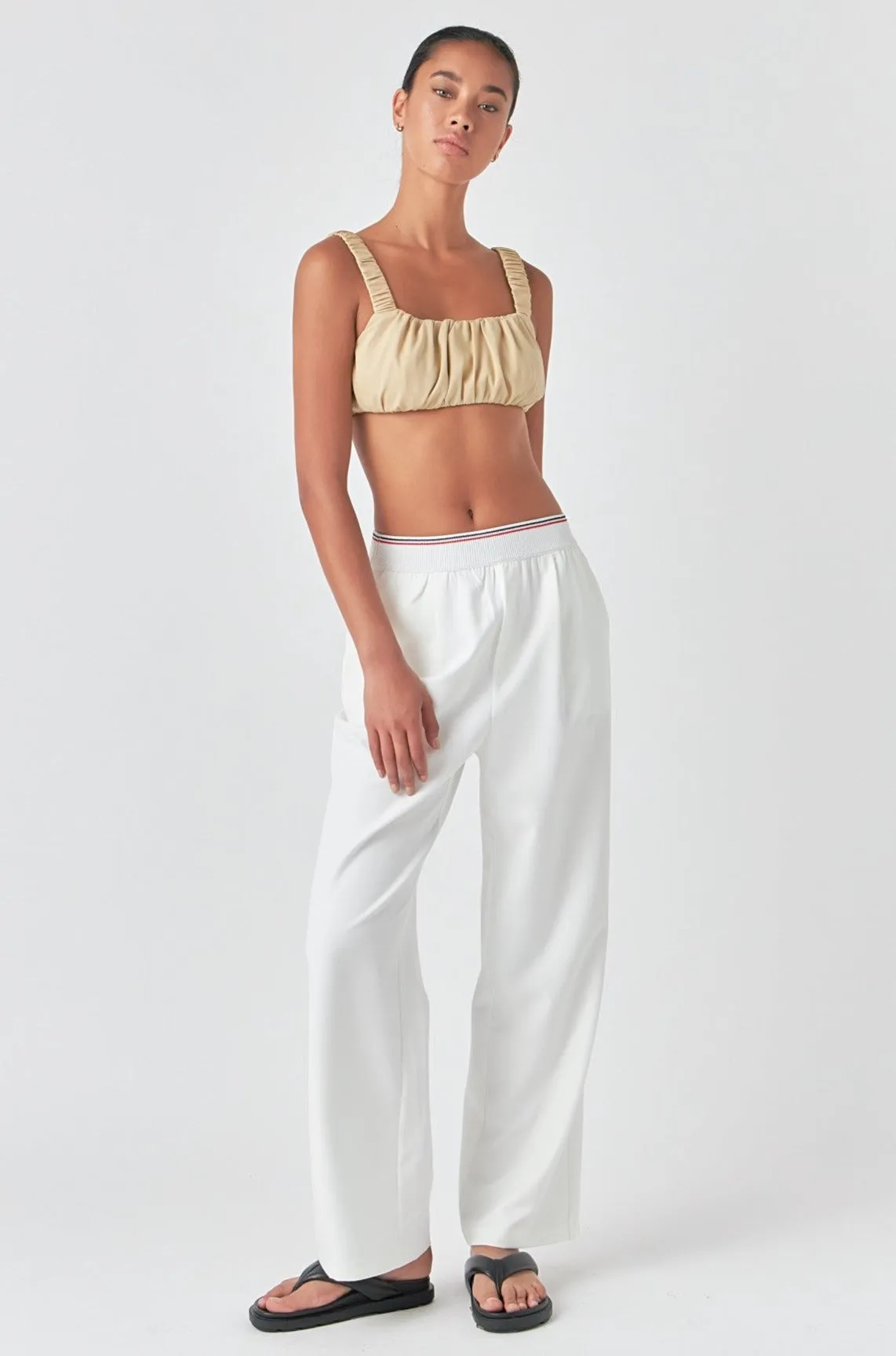 Elastic Trim Wide Pants sold by Endless Rose