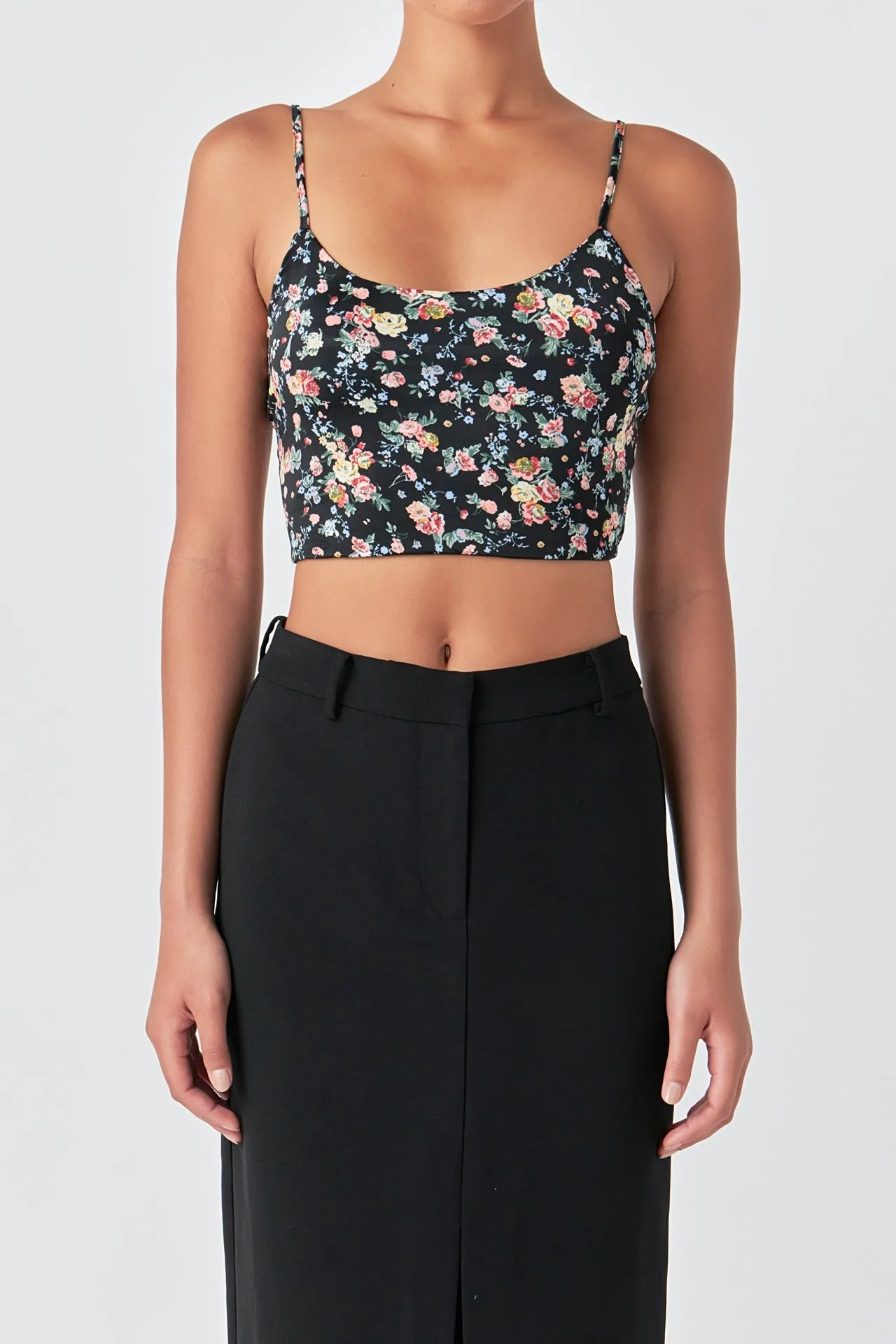 Floral Cropped Tank sold by Endless Rose product image thumbnail 2