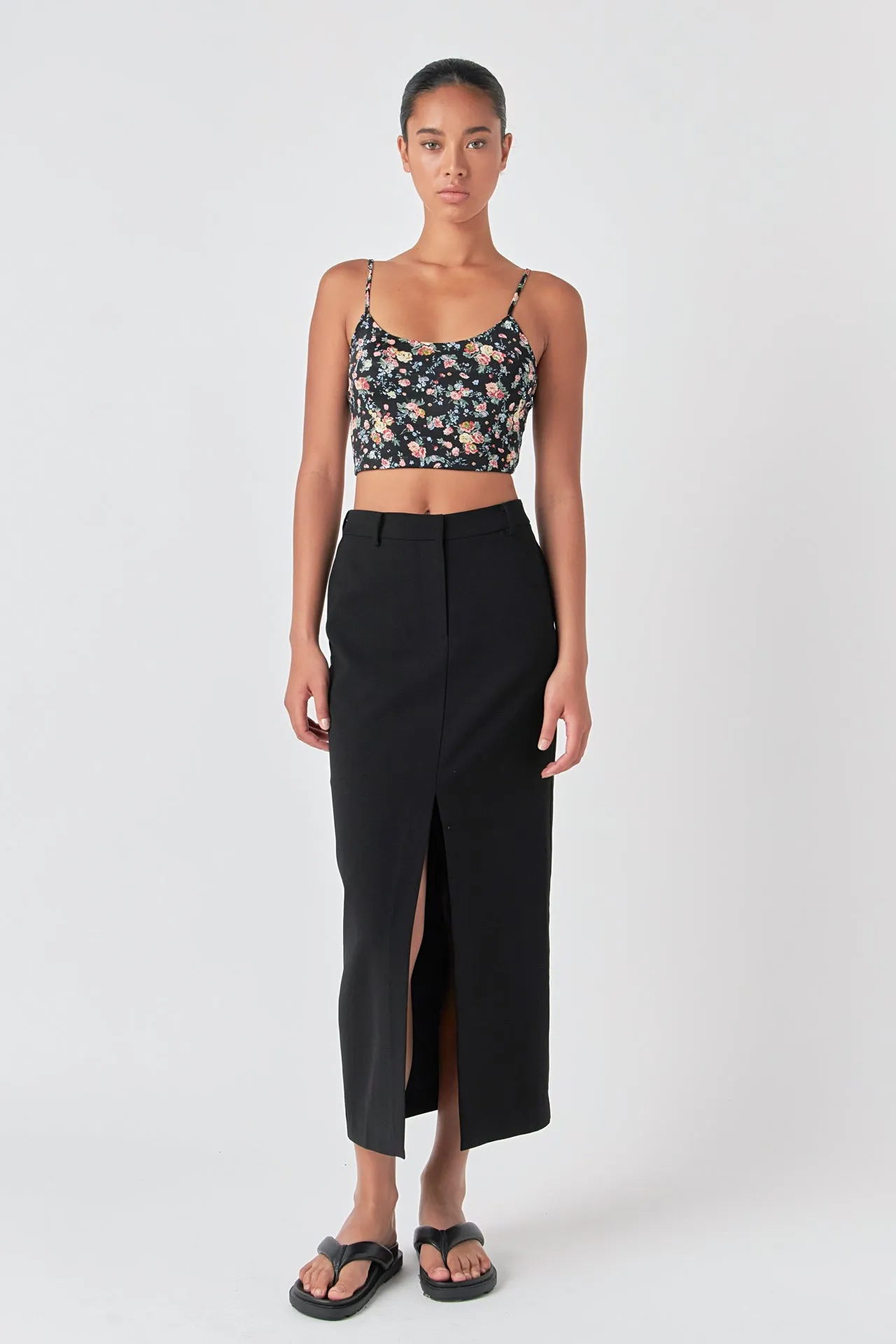 Floral Cropped Tank sold by Endless Rose product image thumbnail 3